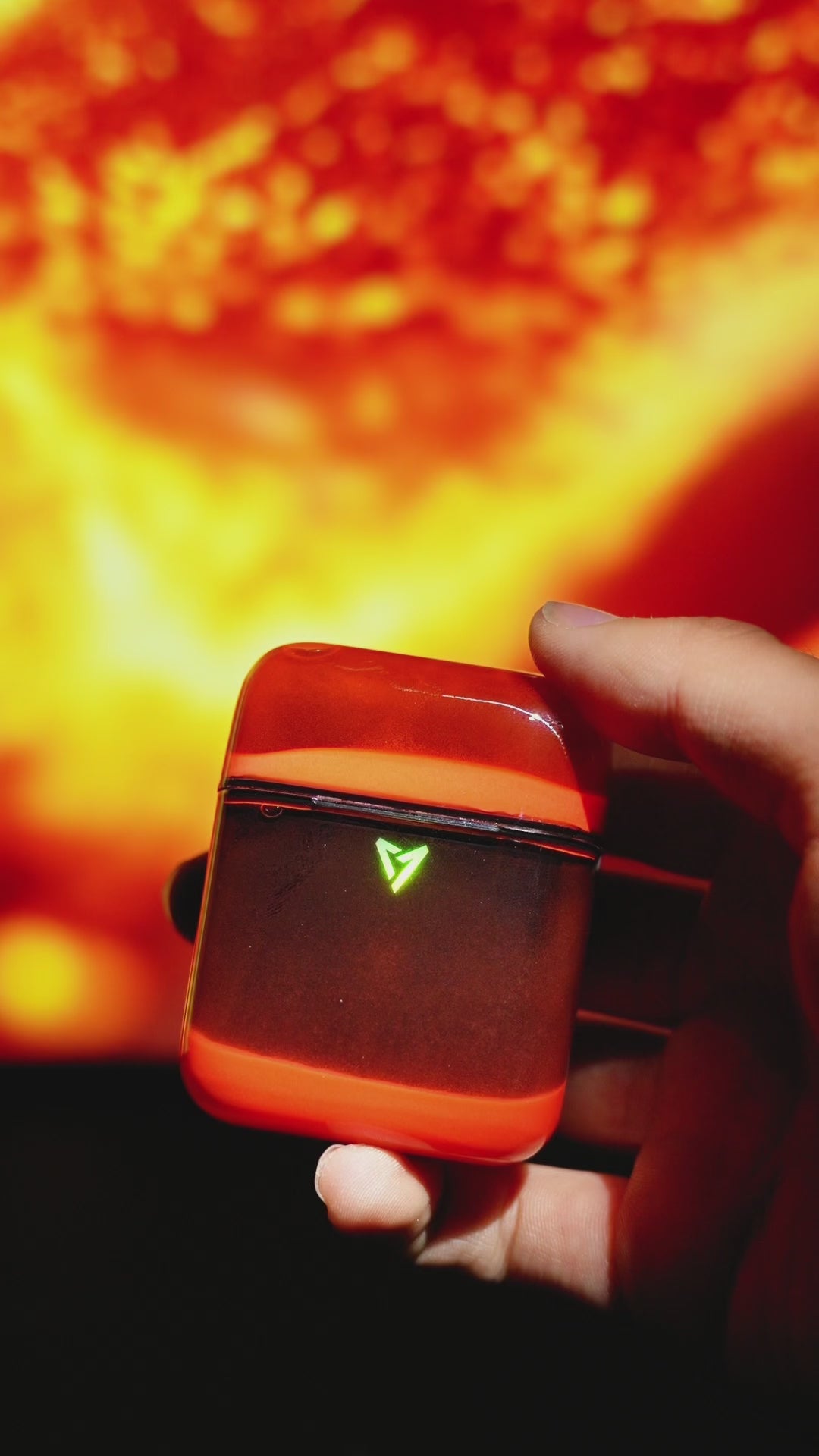 The LumaFlow Earbuds™️ Night Glow Liquid Sand Earbuds